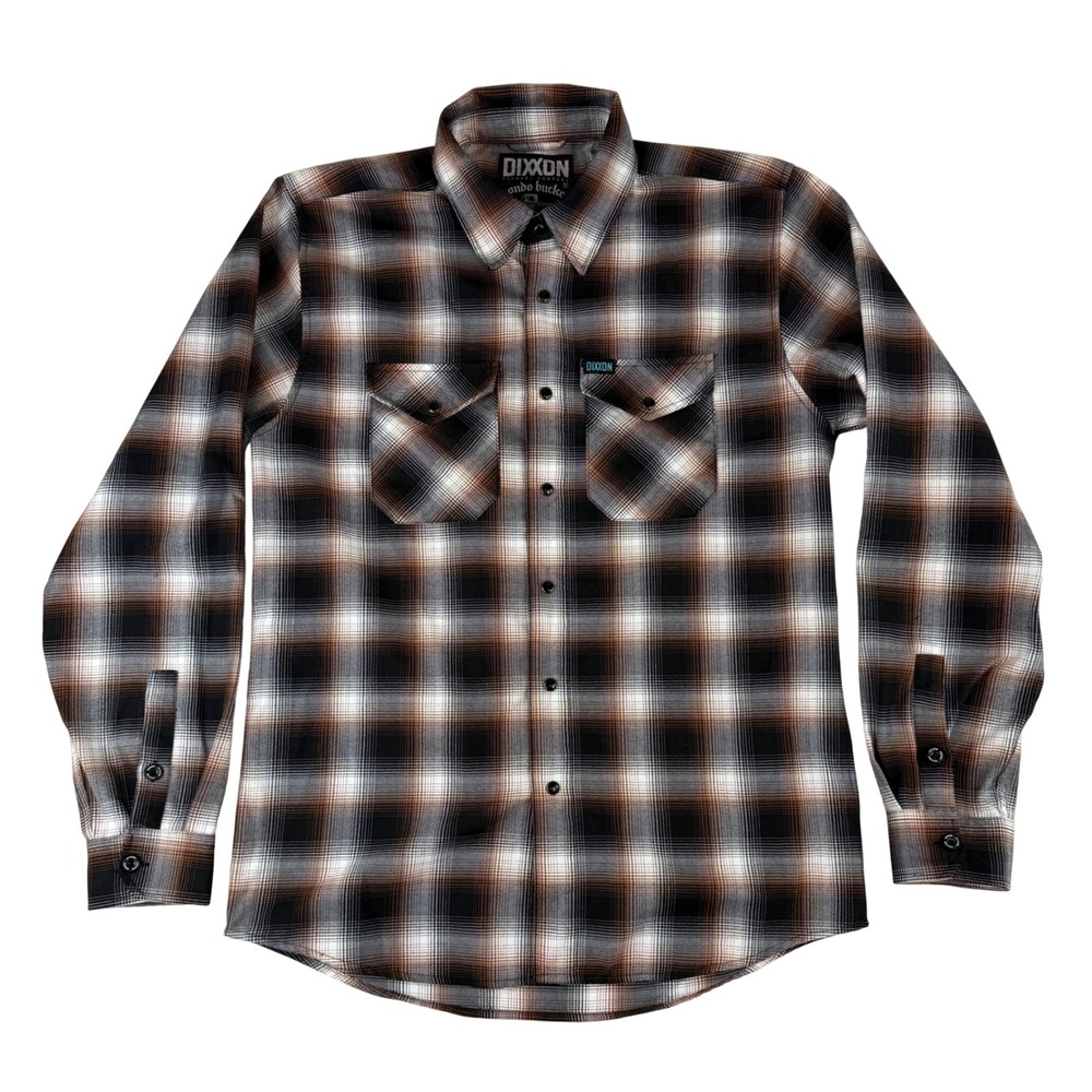 Dixxon Flannel Bondo Bucket Mens Medium Plaid D-Tech Button Down Shirt